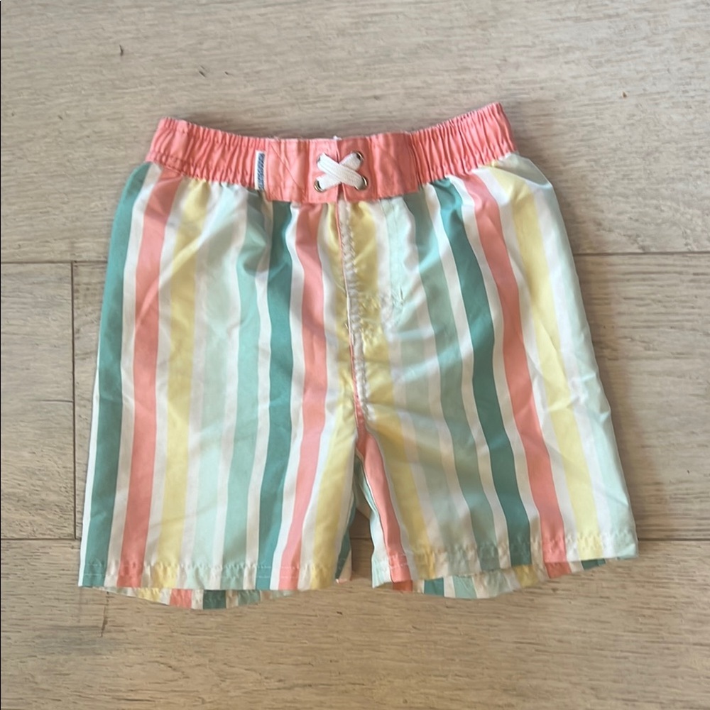 Rugged Butts Striped Multicolor Swim Shorts Trunks Size 5